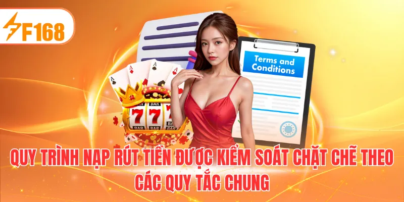 Quy trình nạp rút tiền được kiểm soát chặt chẽ theo các quy tắc chung