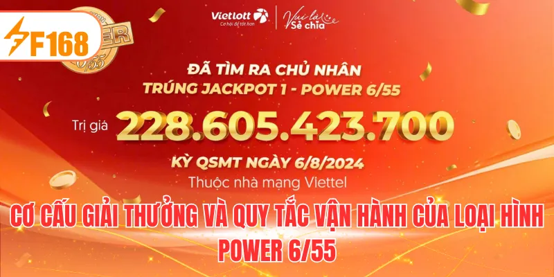 Cơ cấu giải thưởng và quy tắc vận hành của loại hình Power 6/55